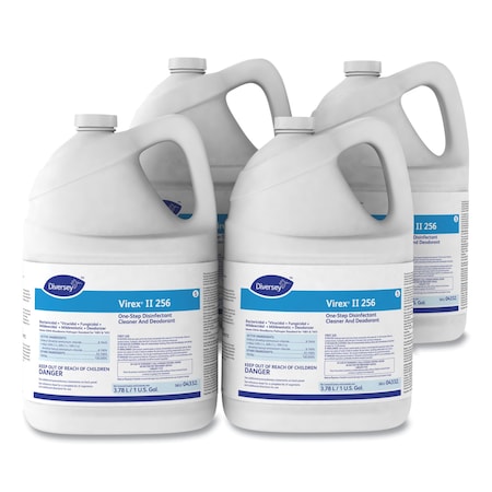 Diversey Cleaners & Detergents, 1 gal. Bottle, Mint, Blue, 4 PK 4332